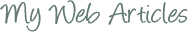 My Web Articles