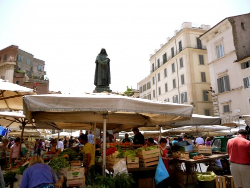 Food shopping in Roman Market