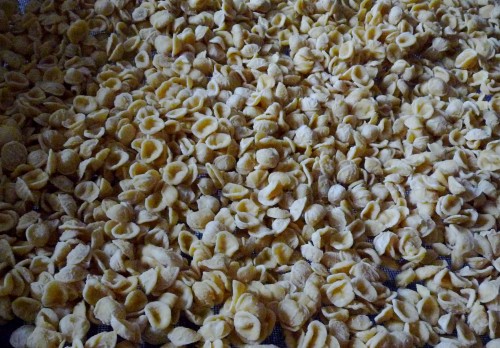 orecchiette 'little ear' pasta from Puglia
