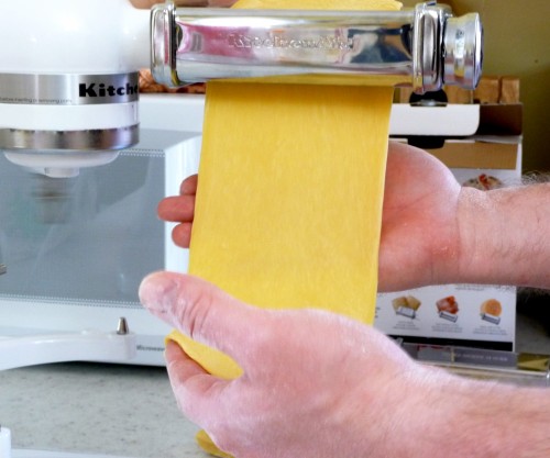 making fresh pasta - sheets