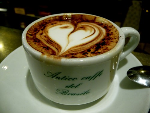 Cappuccino with heart