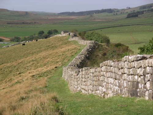 Hadrians Wall Roman Ruins  England