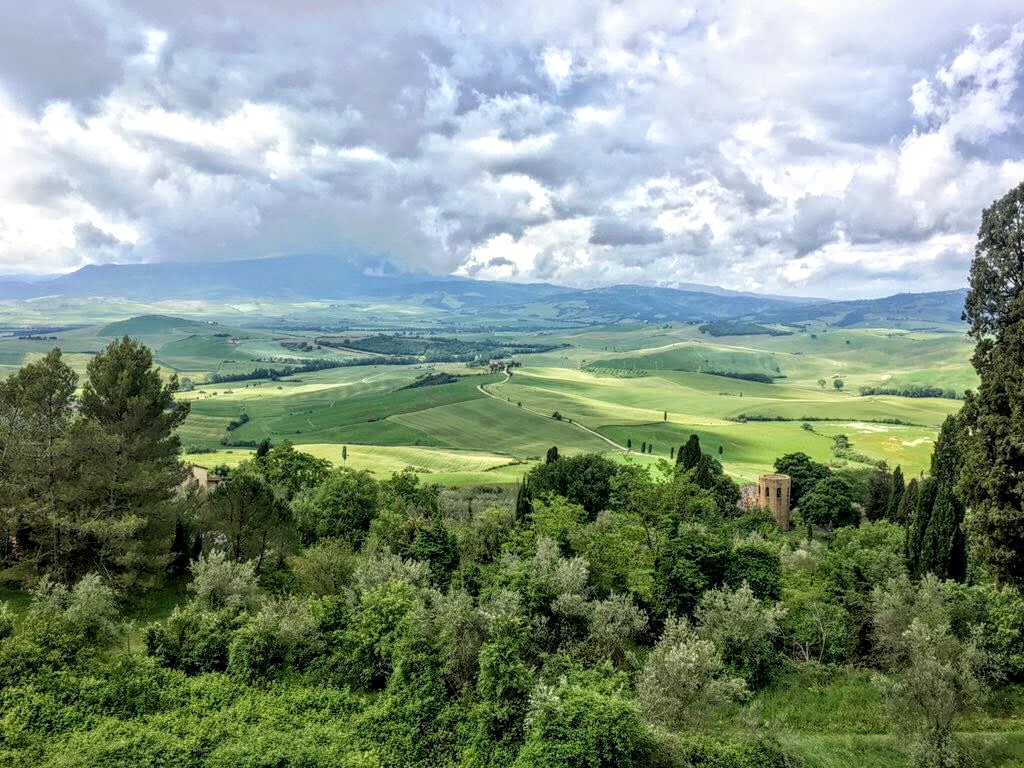 views of val d'orcia in Tuscany