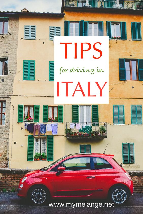 tips for driving and renting a car in italy