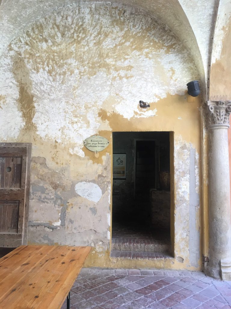 inside dozza castle